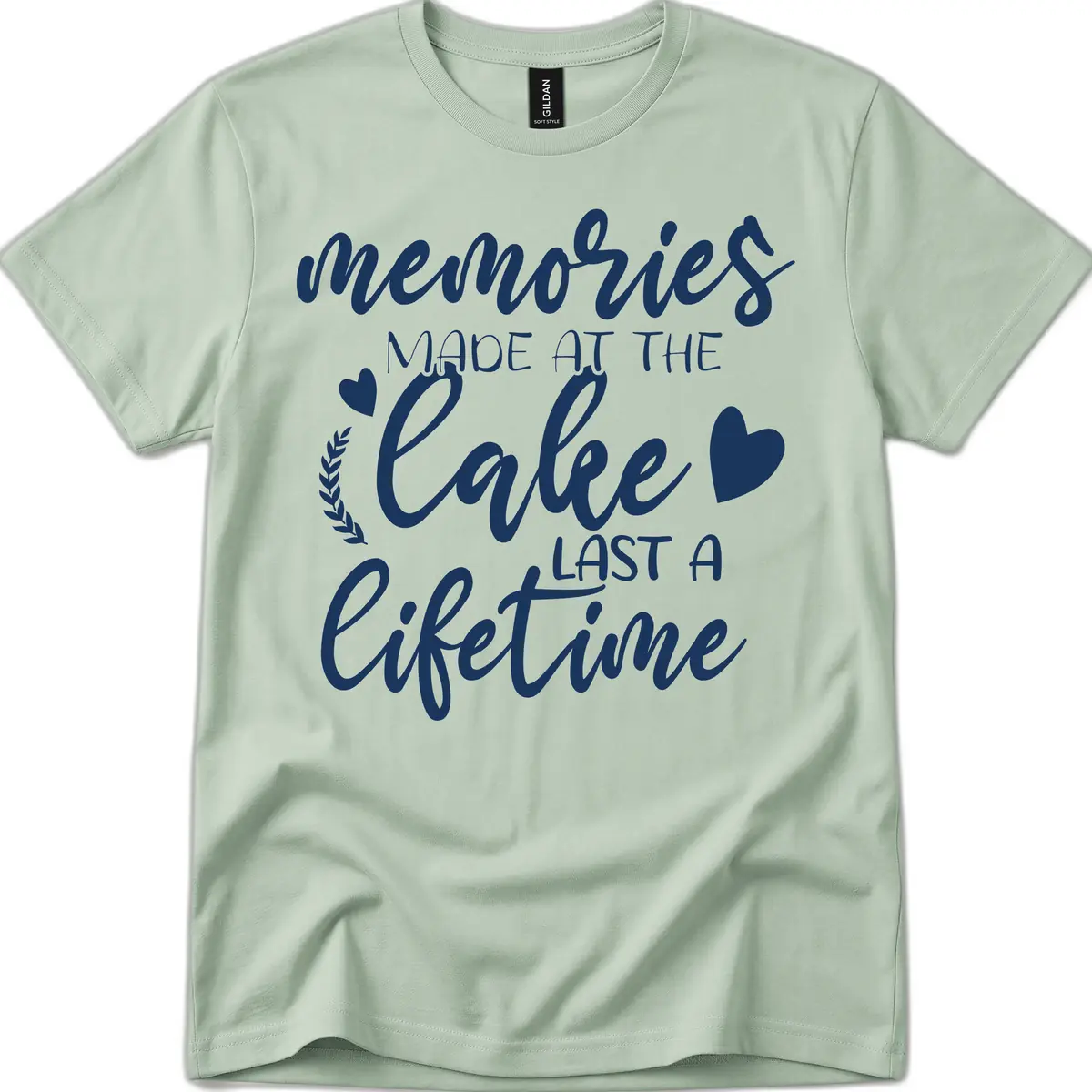 Memories Made At The Lake Last A Lifetime T-Shirt in Sage