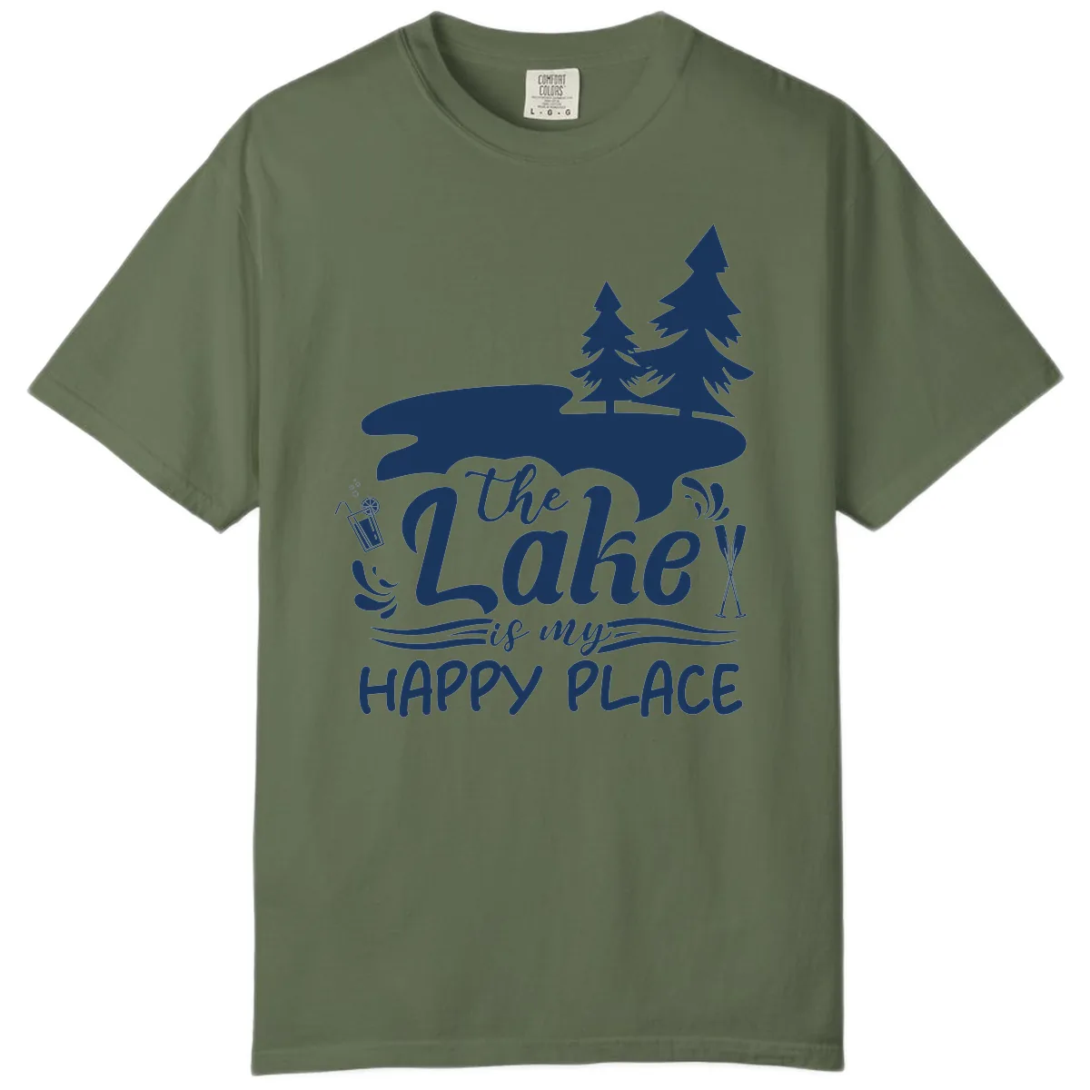The Lake Is My Happy Place Comfort Color in Sage