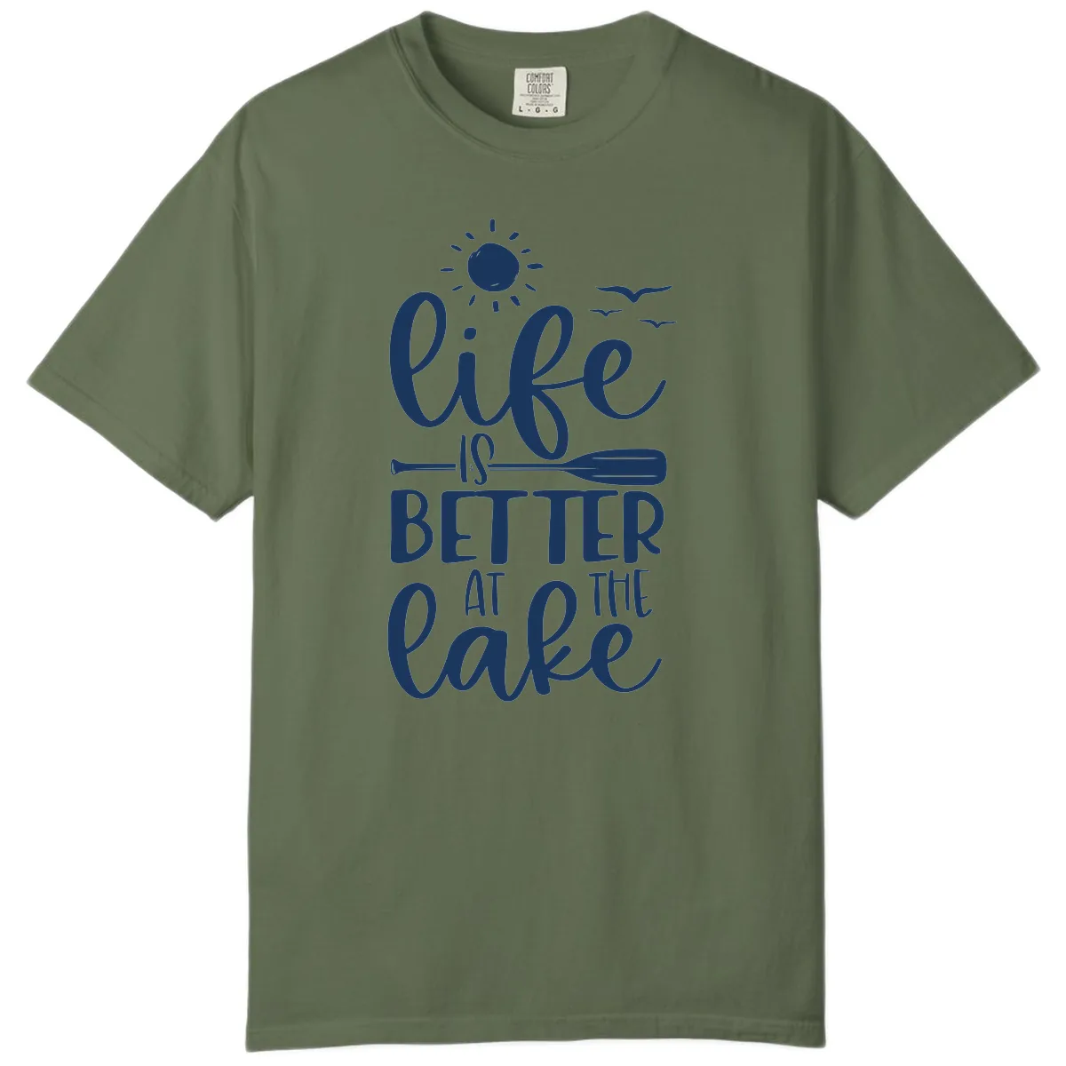 Life Is Better At The Lake Design Comfort Color in Sage