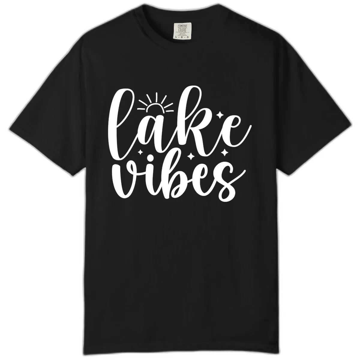 Lake Vibes Script Design Comfort Color in Black