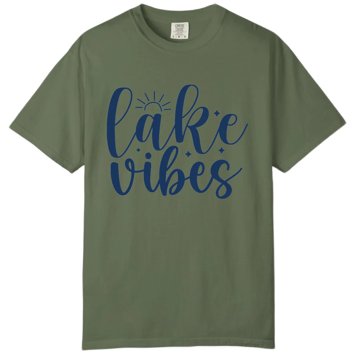 Lake Vibes Script Design Comfort Color in Sage