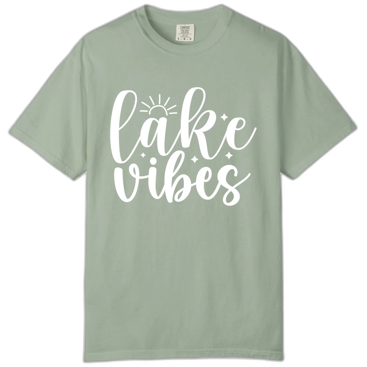 Lake Vibes Script Design Comfort Color in Bay