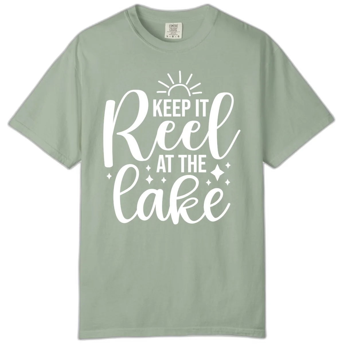 Keep It Reel At The Lake Design Comfort Color in Bay