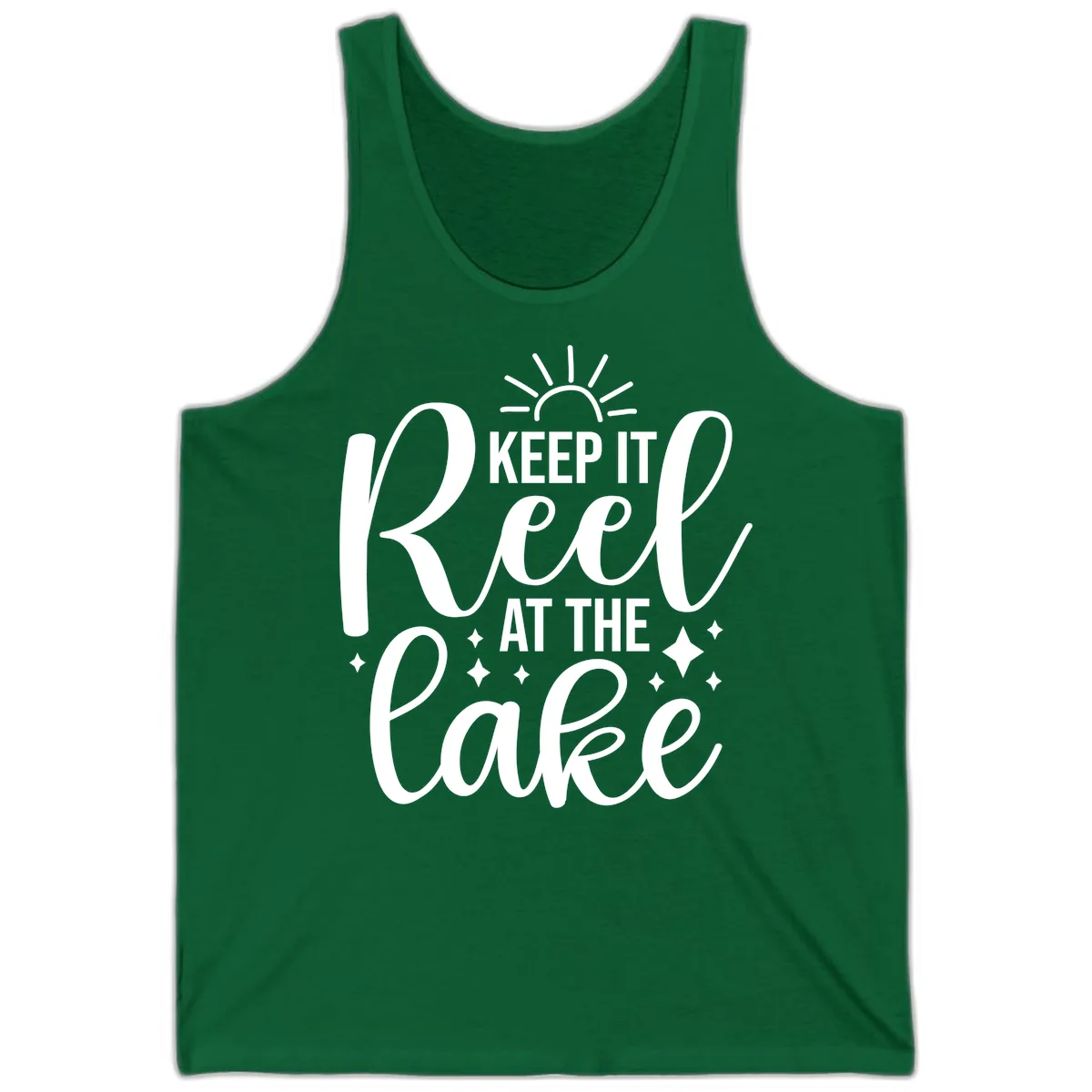 Keep It Reel At The Lake Design Tank in Kelly