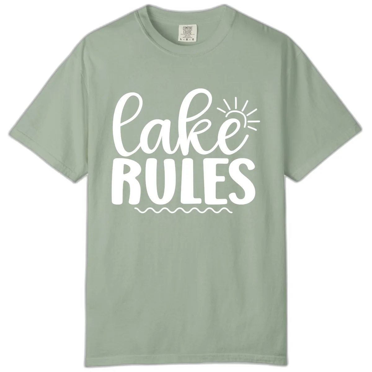Lake Rules Typography Design Comfort Color in Bay