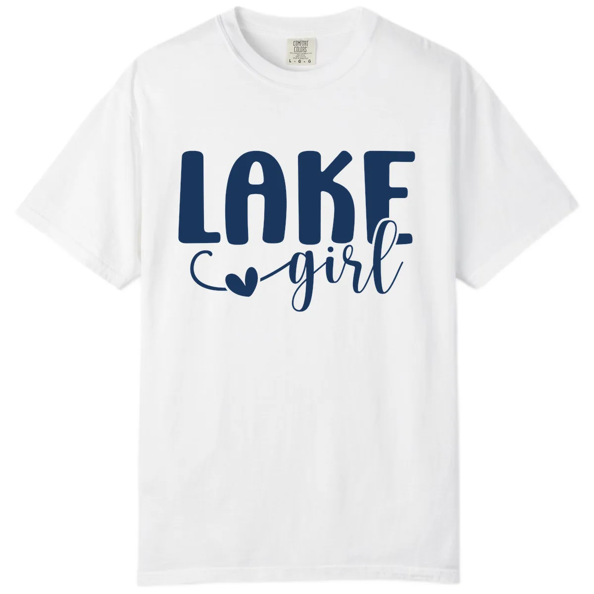Lake Girl Lifestyle Design Comfort Color in White