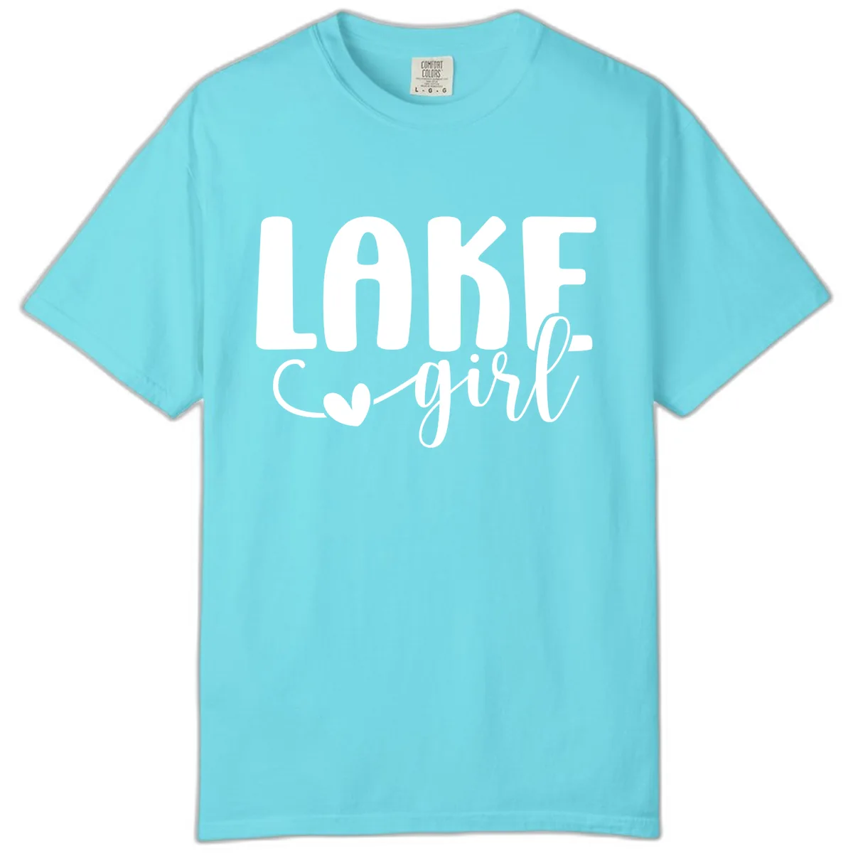 Lake Girl Lifestyle Design Comfort Color in Lagoon Blue