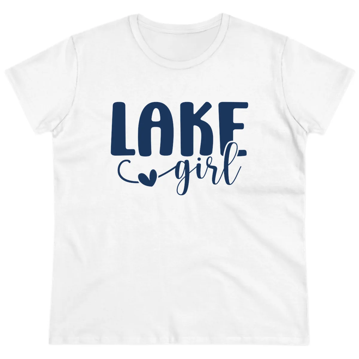 Lake Girl Lifestyle Design Ladies Tee in White
