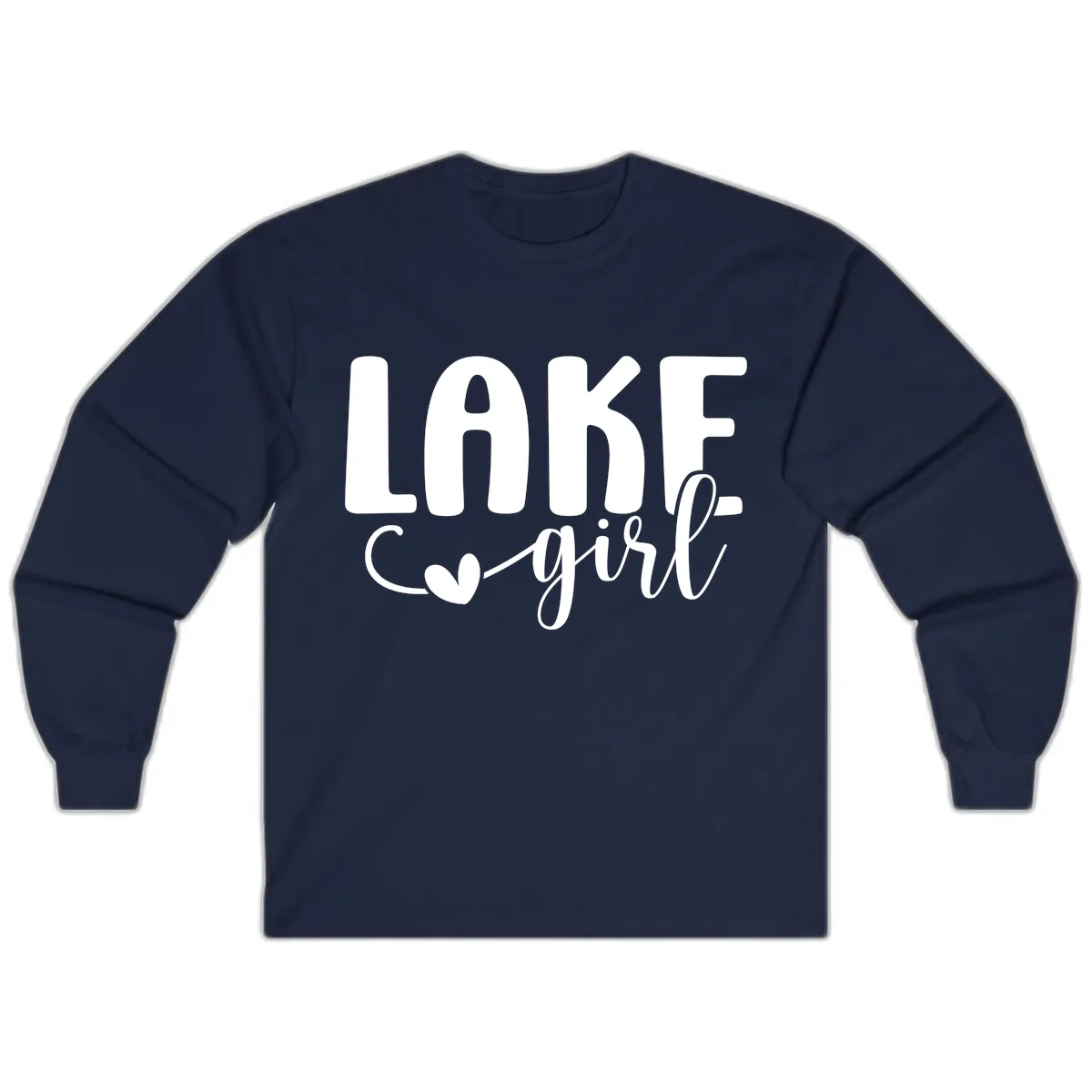 Lake Girl Lifestyle Design Long Sleeve in Navy