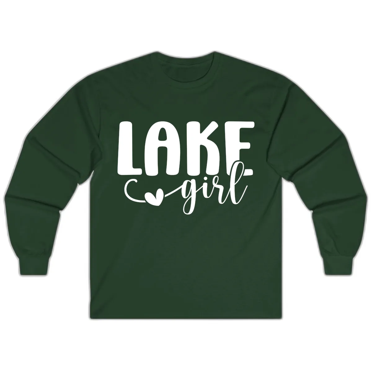 Lake Girl Lifestyle Design Long Sleeve in Forest Green