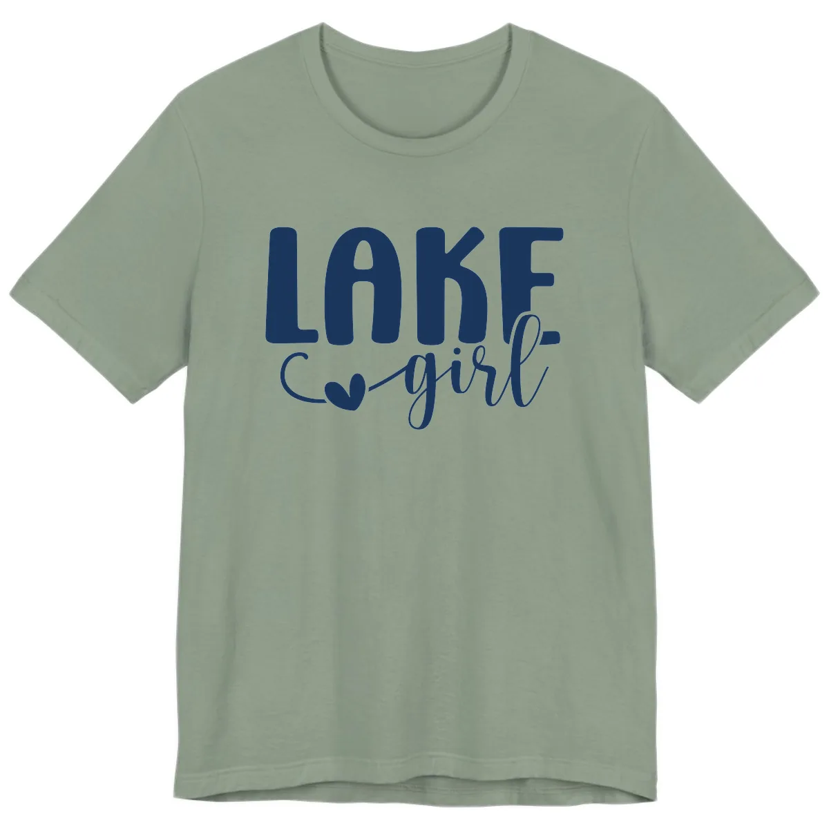 Lake Girl Lifestyle Design Premium T-Shirt in Sage