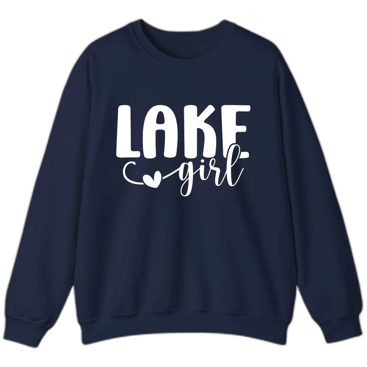 Lake Girl Lifestyle Design Sweatshirt in Navy
