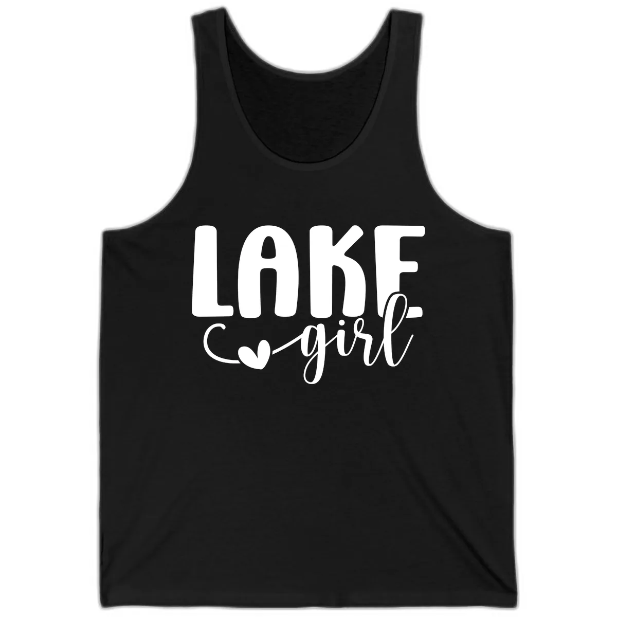 Lake Girl Lifestyle Design Tank in Black