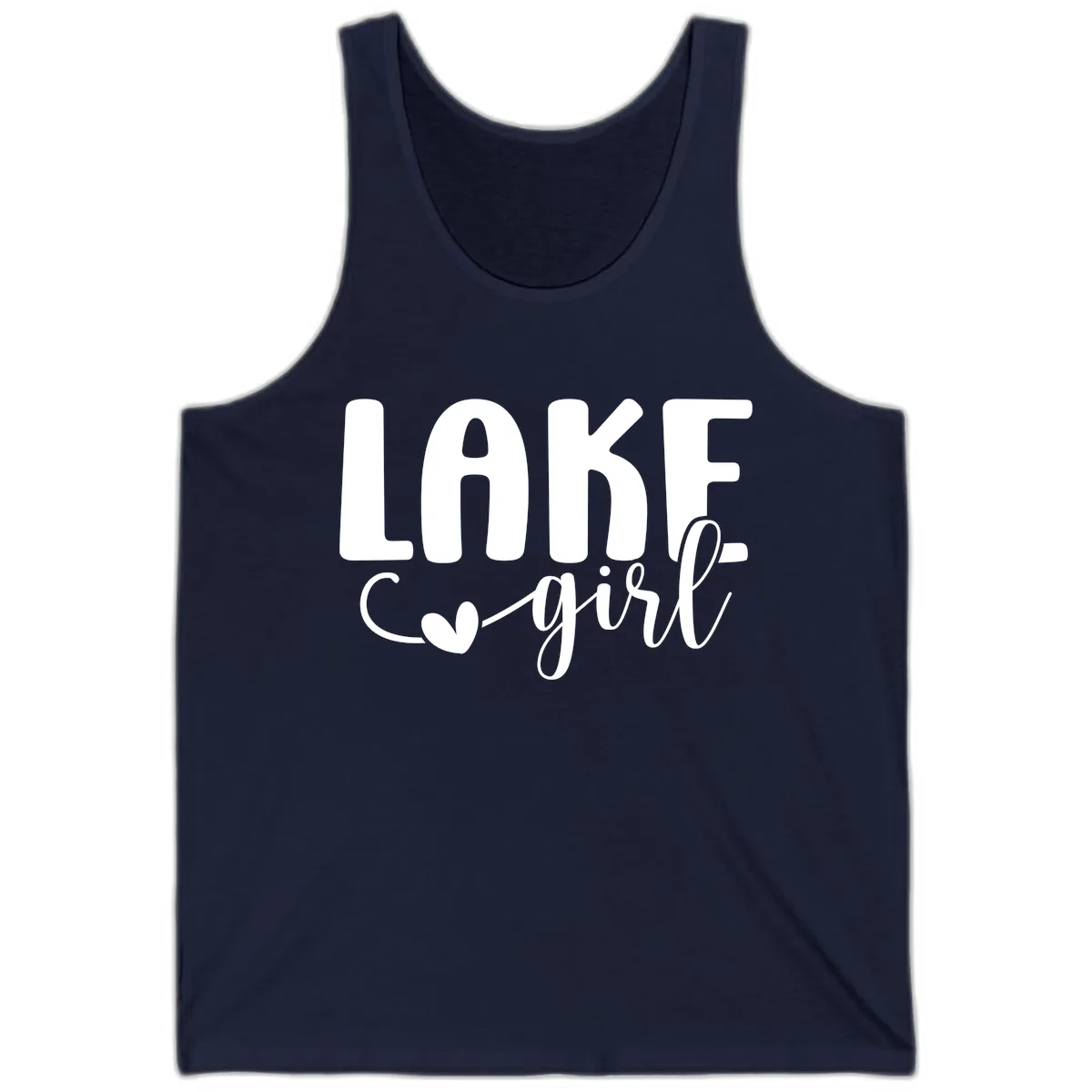 Lake Girl Lifestyle Design Tank in Navy