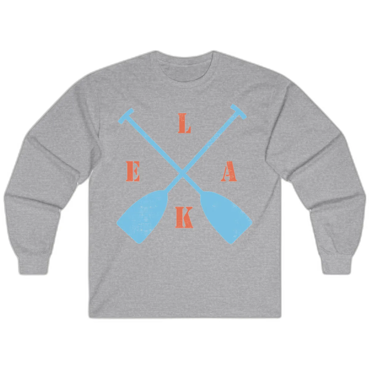 Lake Life Kayak Paddles Long Sleeve in Sport Grey