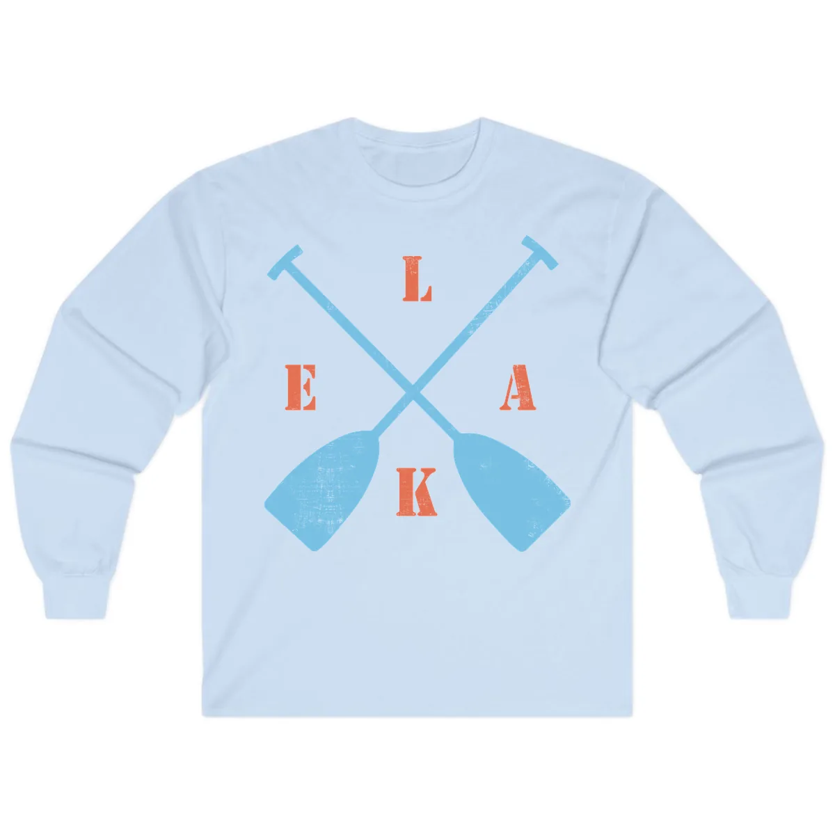 Lake Life Kayak Paddles Long Sleeve in Light Blue