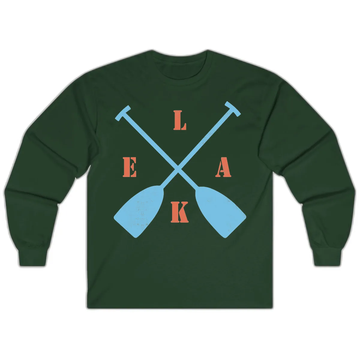 Lake Life Kayak Paddles Long Sleeve in Forest Green