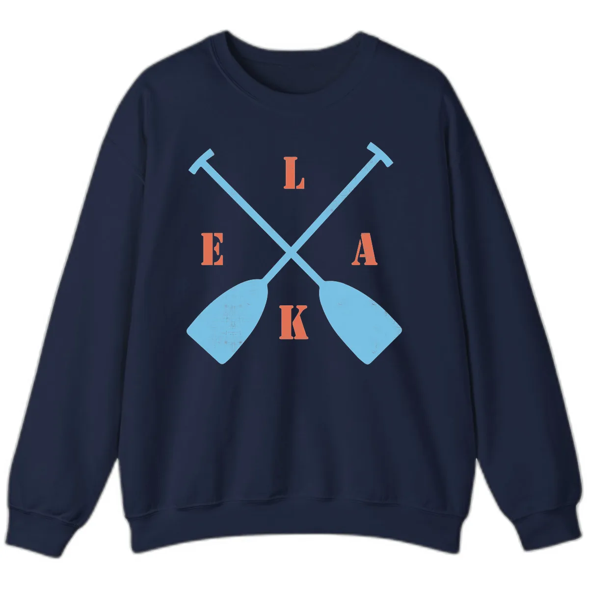 Lake Life Kayak Paddles Sweatshirt in Navy