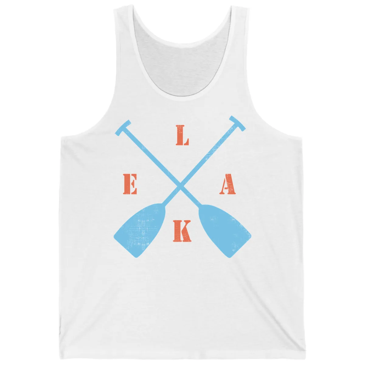 Lake Life Kayak Paddles Tank in White