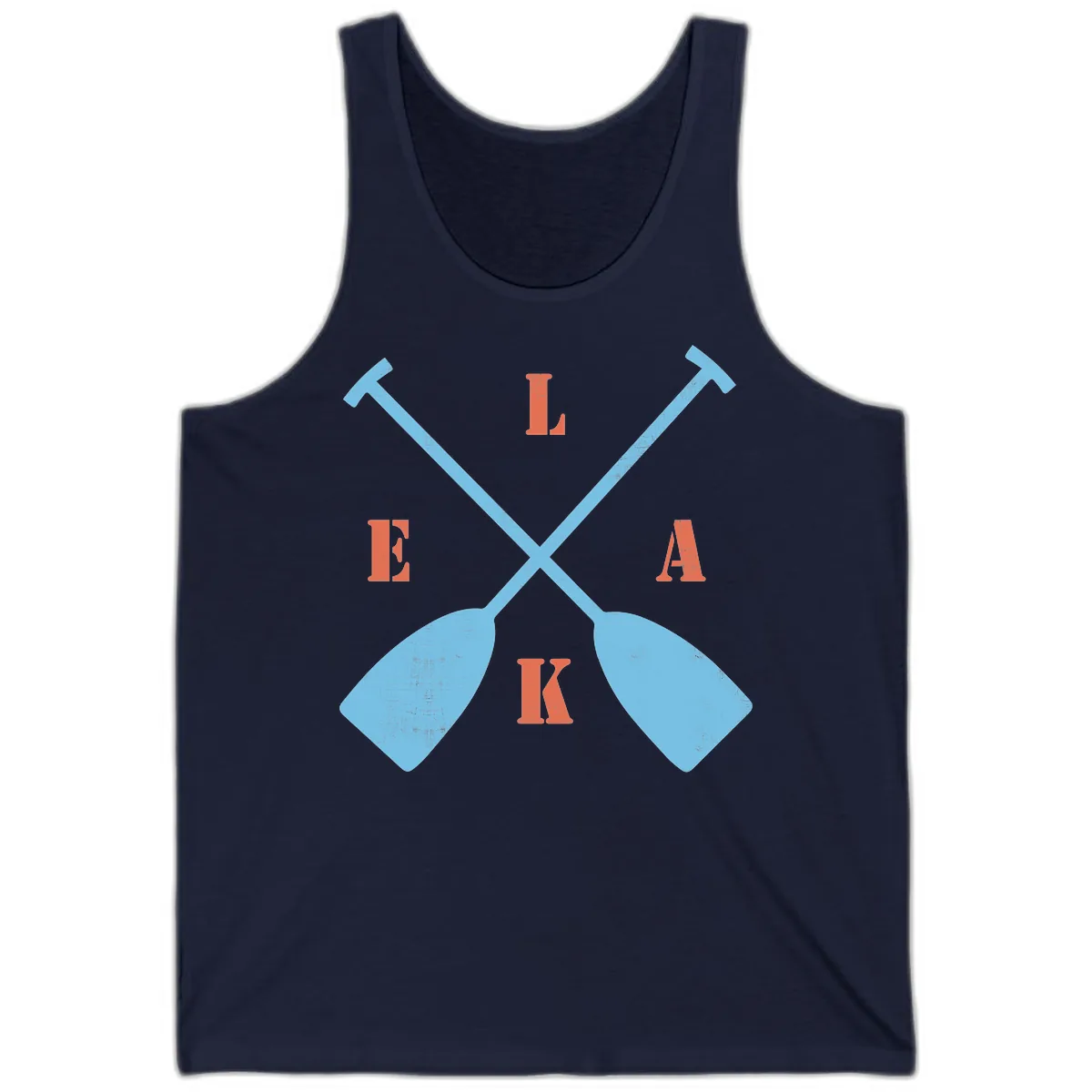 Lake Life Kayak Paddles Tank in Navy
