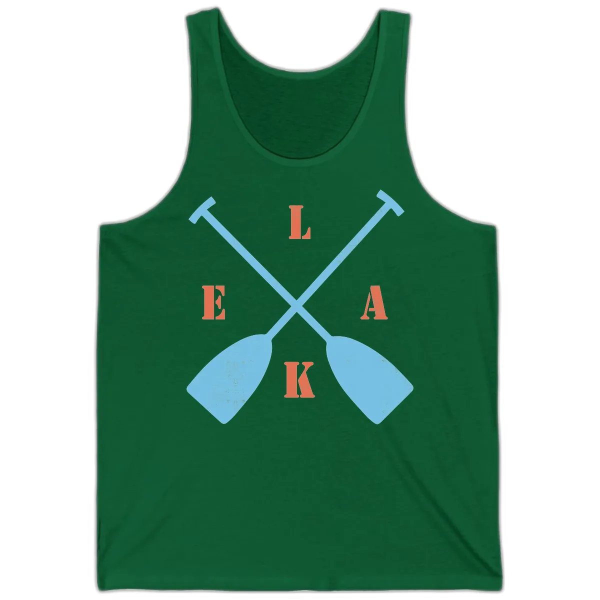 Lake Life Kayak Paddles Tank in Kelly