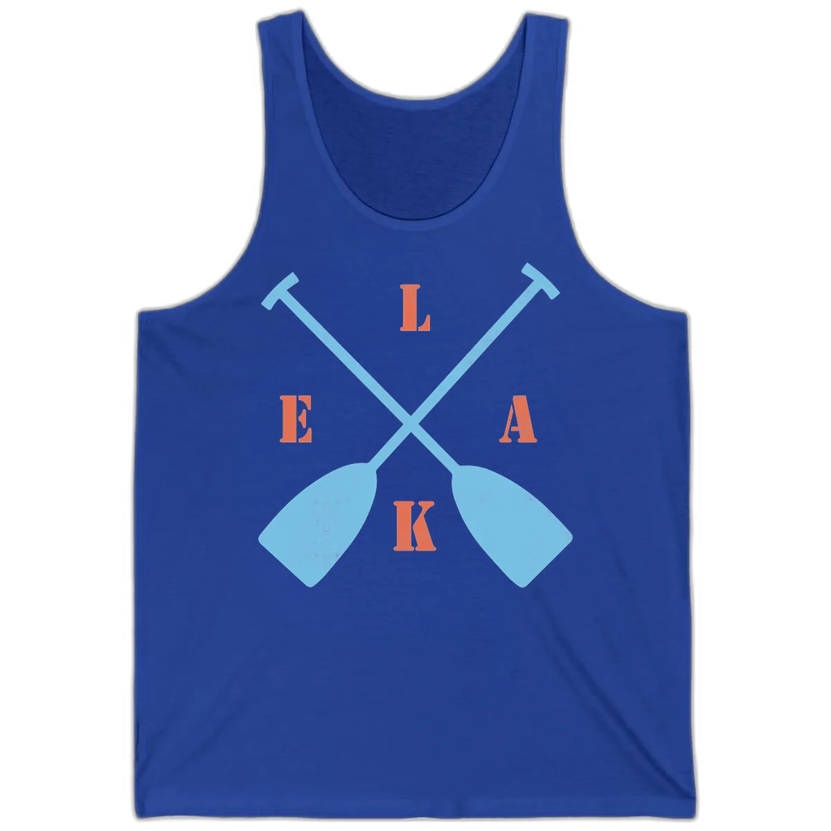 Lake Life Kayak Paddles Tank in True Royal