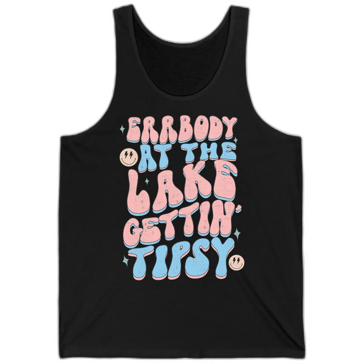 Everybody Gettin Tipsy At The Lake Tank in Black