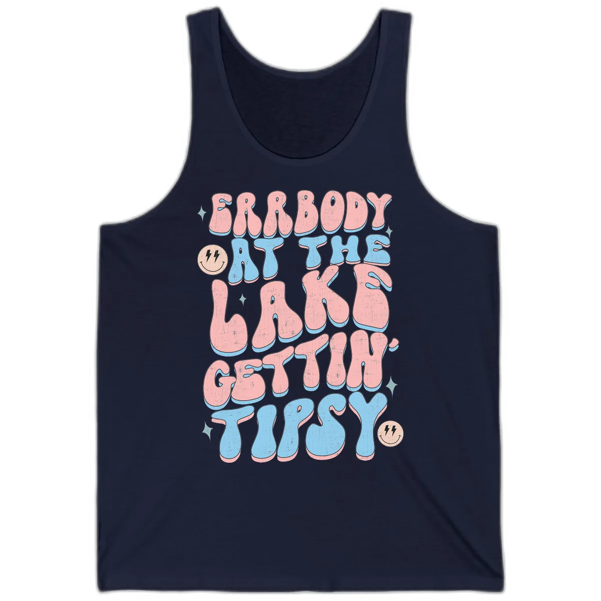 Everybody Gettin Tipsy At The Lake Tank in Navy
