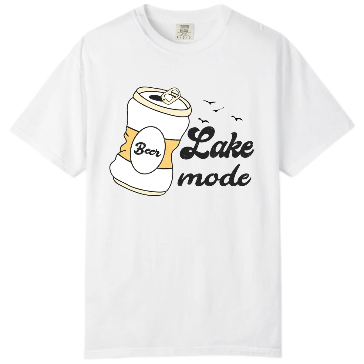 Lake Mode Crushed Beer Can Comfort Color in White