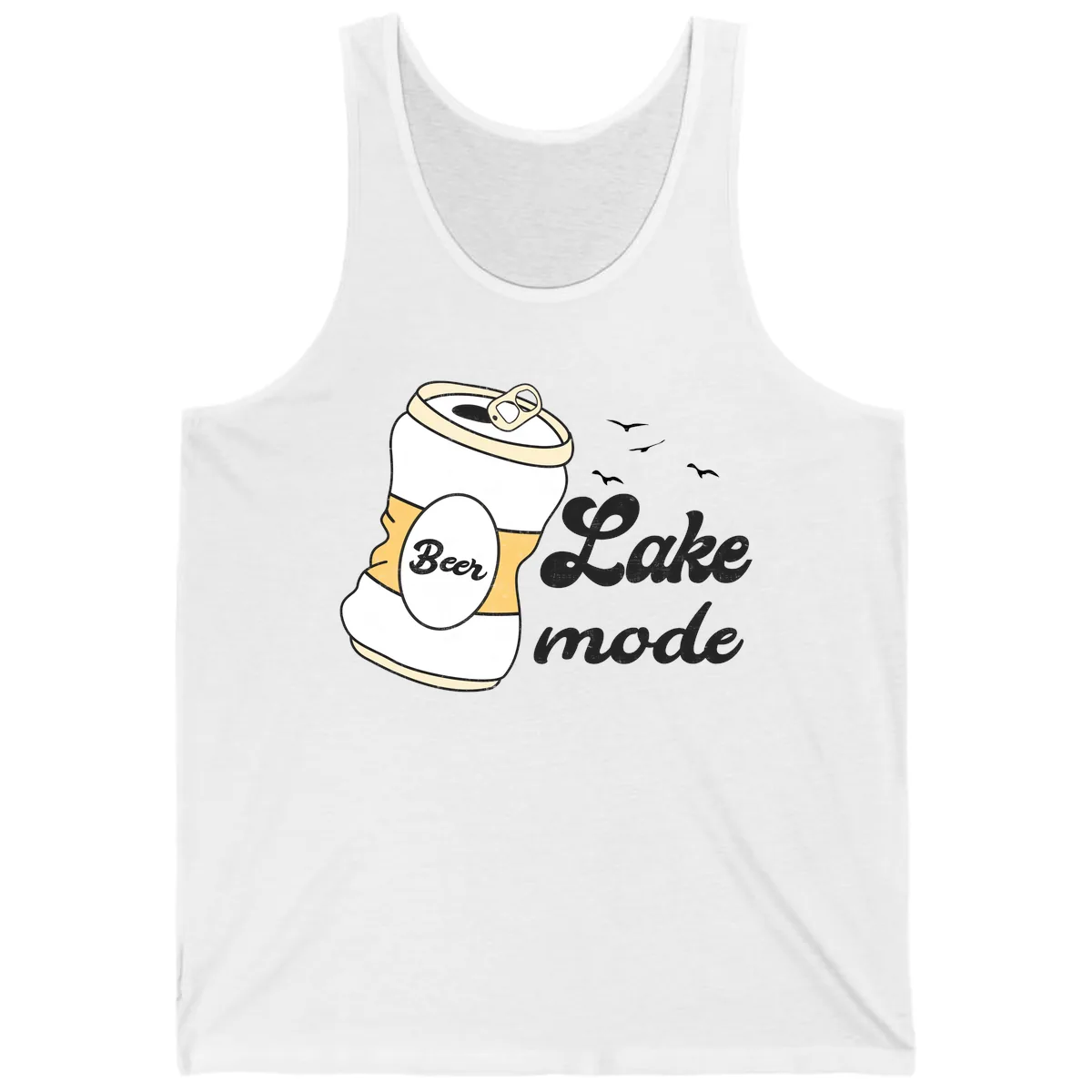 Lake Mode Crushed Beer Can Tank in White