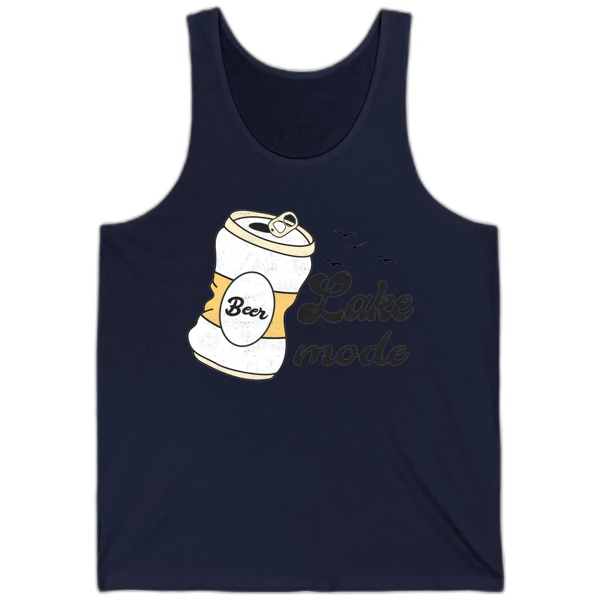 Lake Mode Crushed Beer Can Tank in Navy