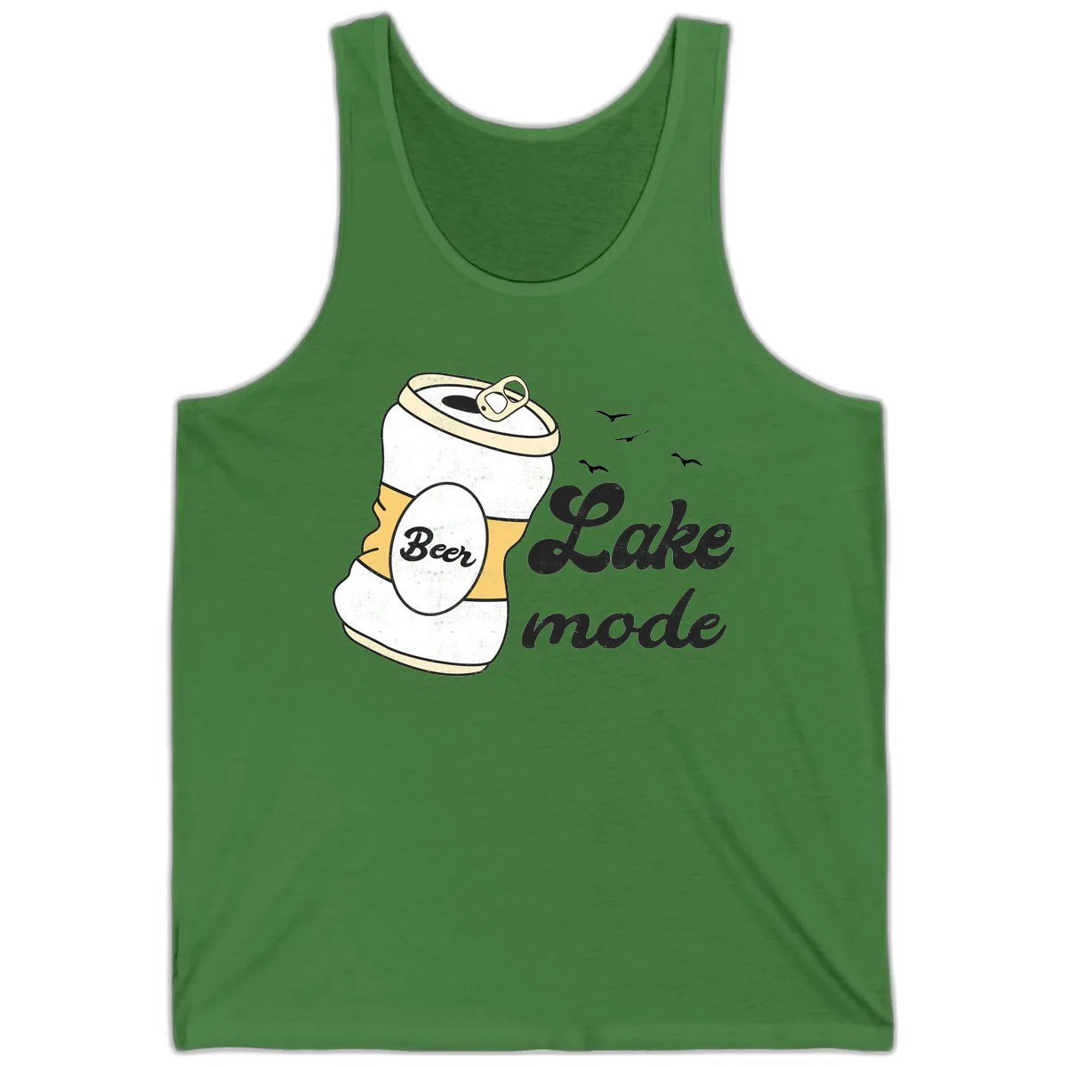 Lake Mode Crushed Beer Can Tank in Leaf