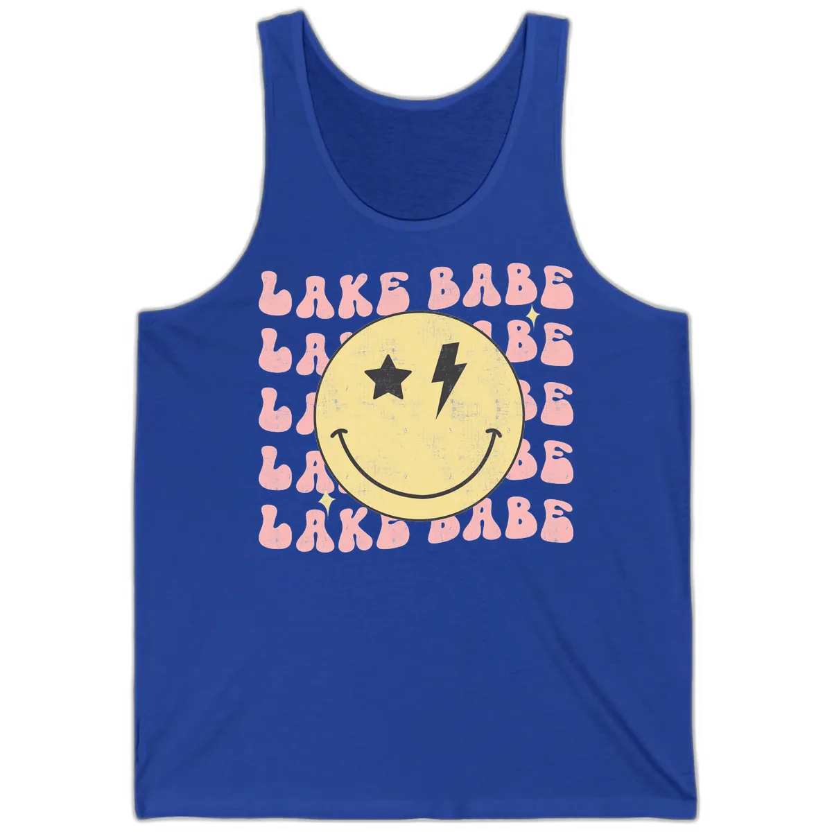 Groovy Lake Babe Smiley Tank in True Royal