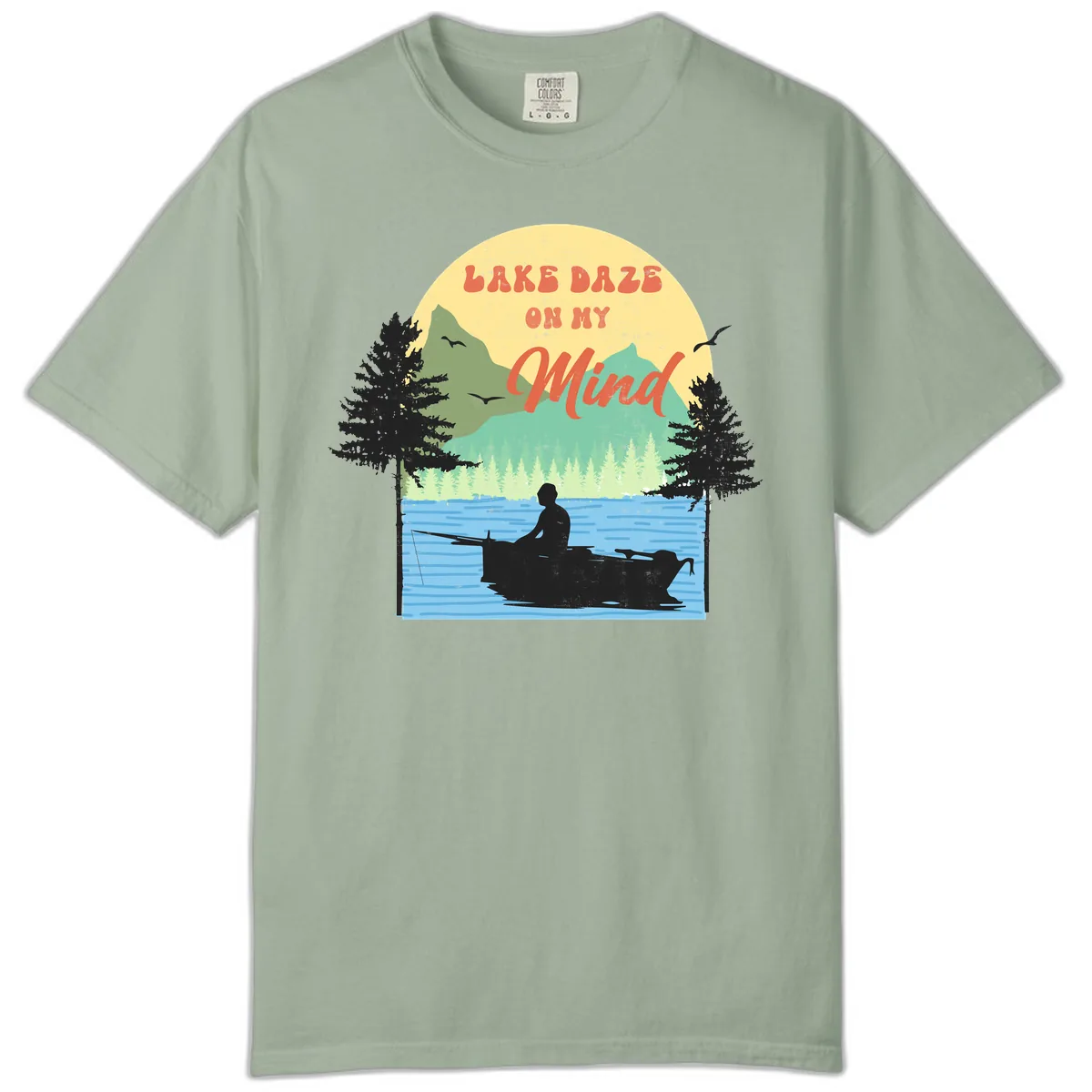 Lake Daze On My Mind Design Comfort Color in Bay