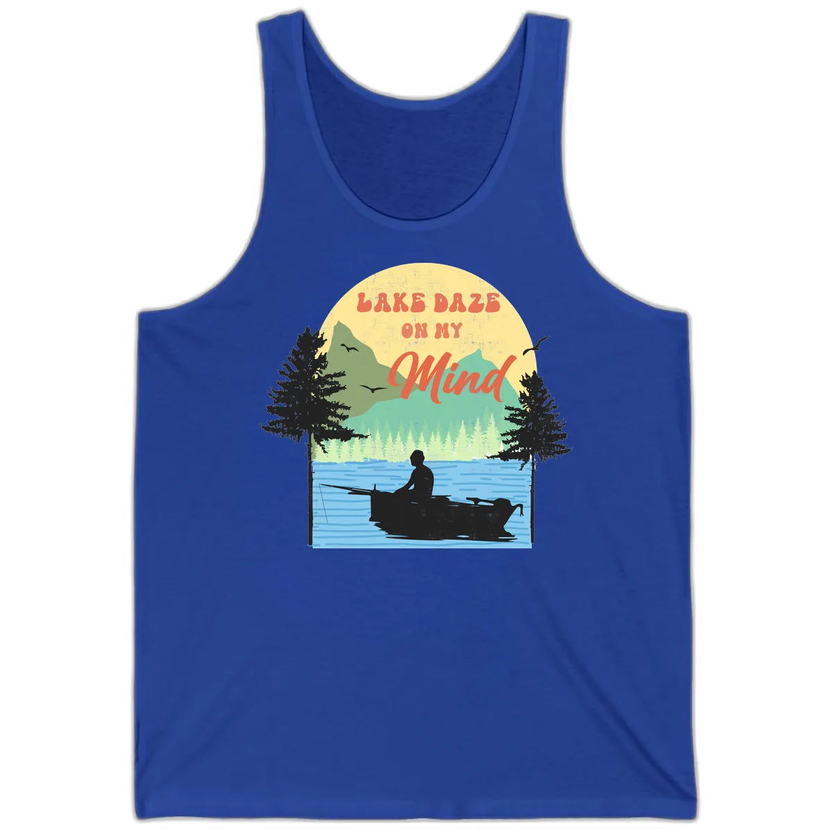 Lake Daze On My Mind Design Tank in True Royal