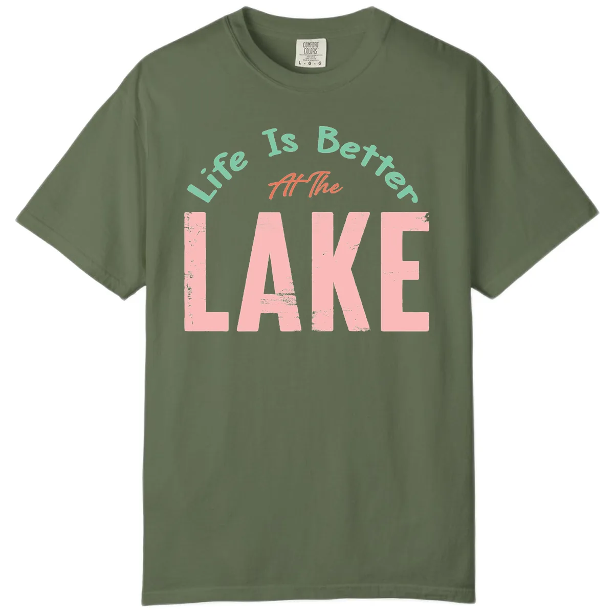 Life Is Better At The Lake Design Comfort Color in Sage