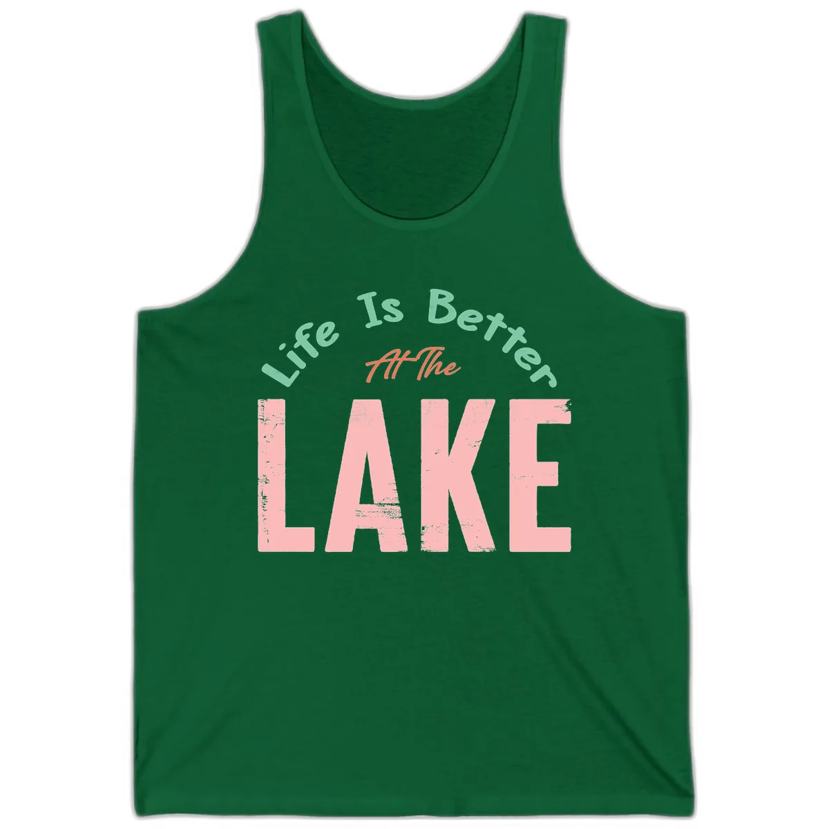 Life Is Better At The Lake Design Tank in Kelly