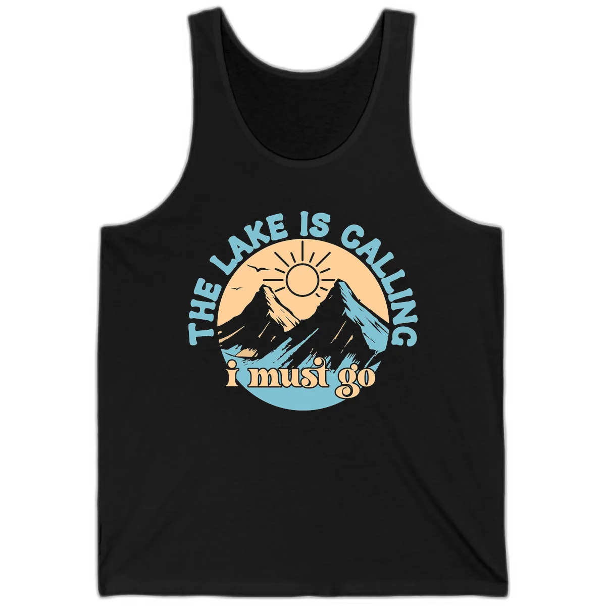 The Lake Is Calling I Must Go Tank in Black