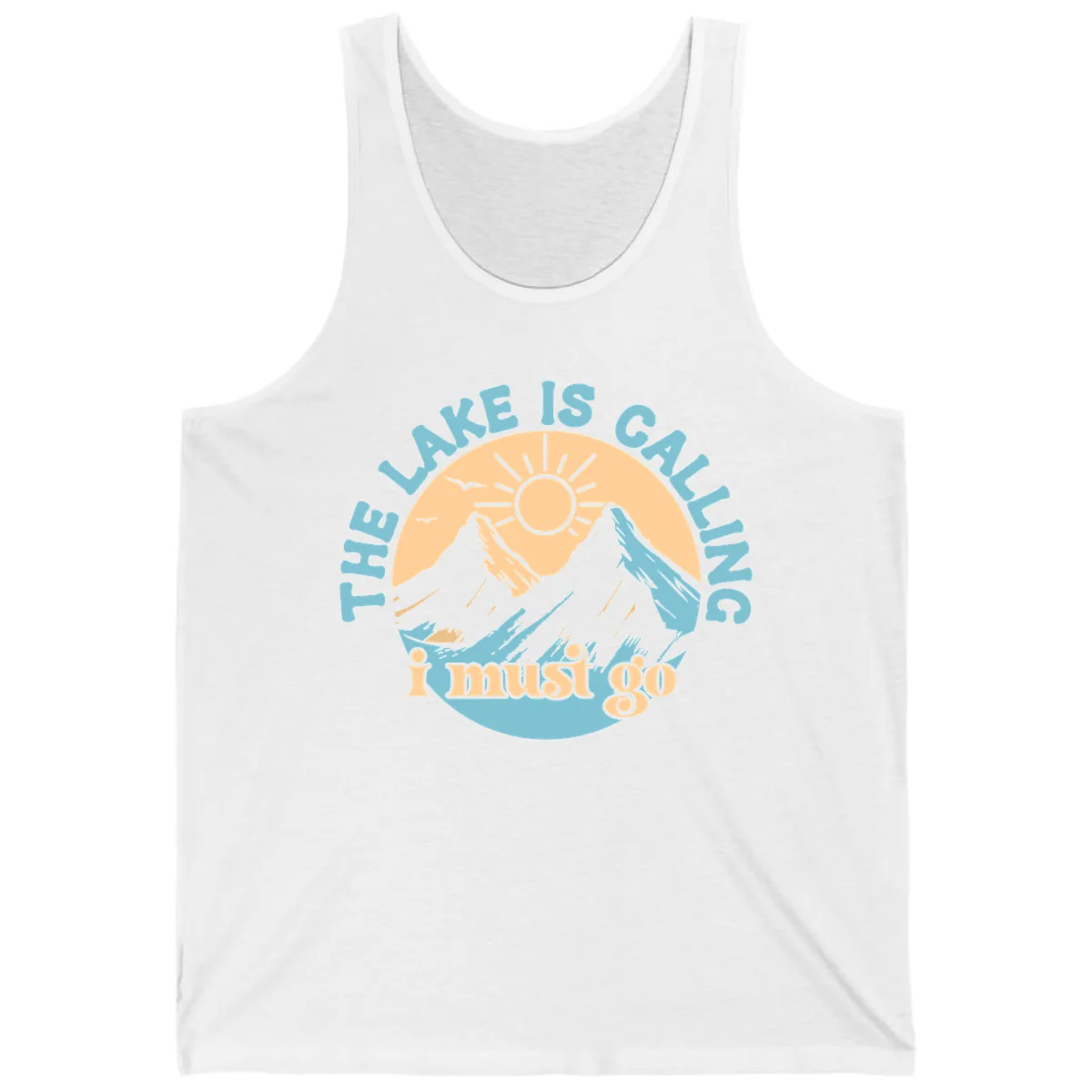 The Lake Is Calling I Must Go Tank in White