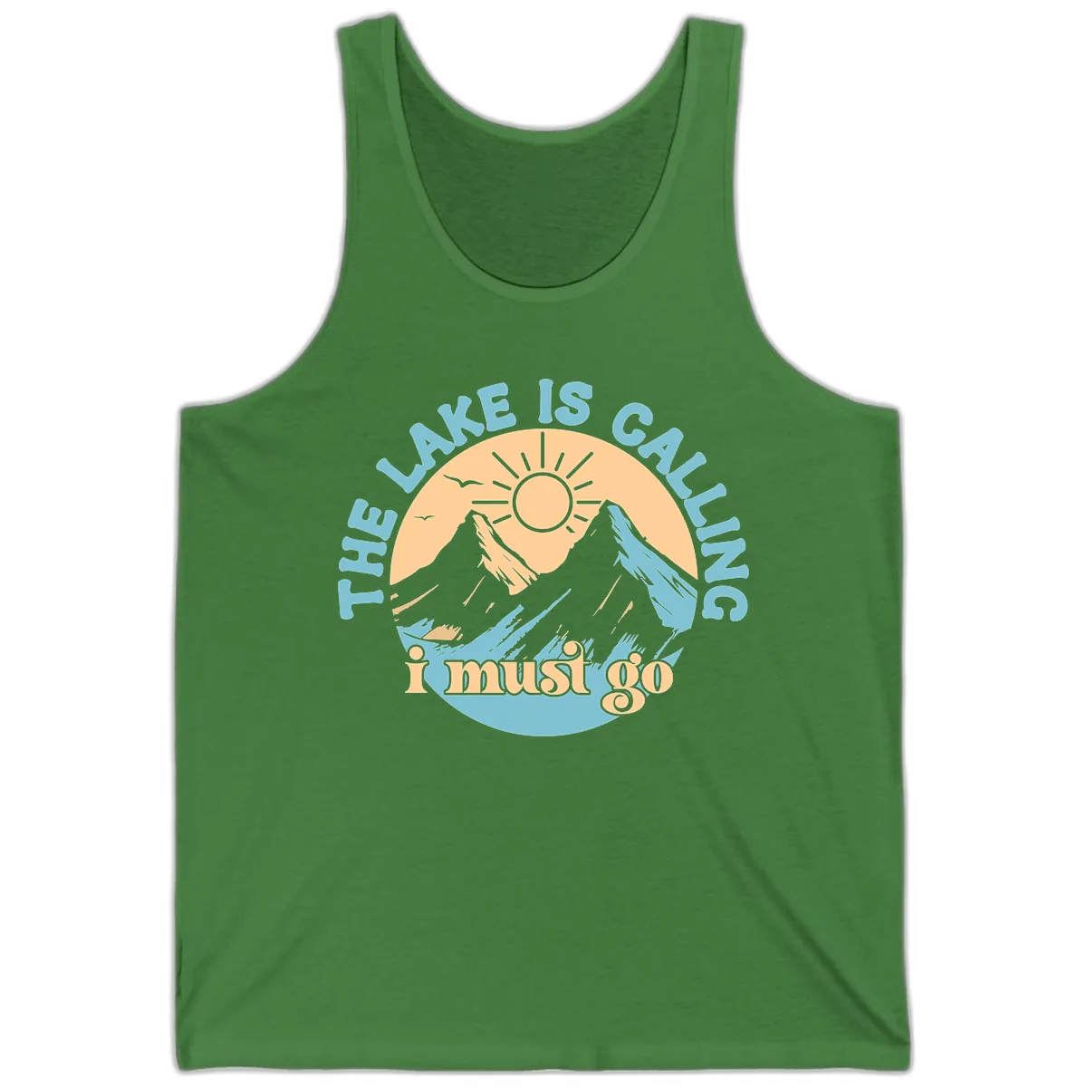 The Lake Is Calling I Must Go Tank in Leaf