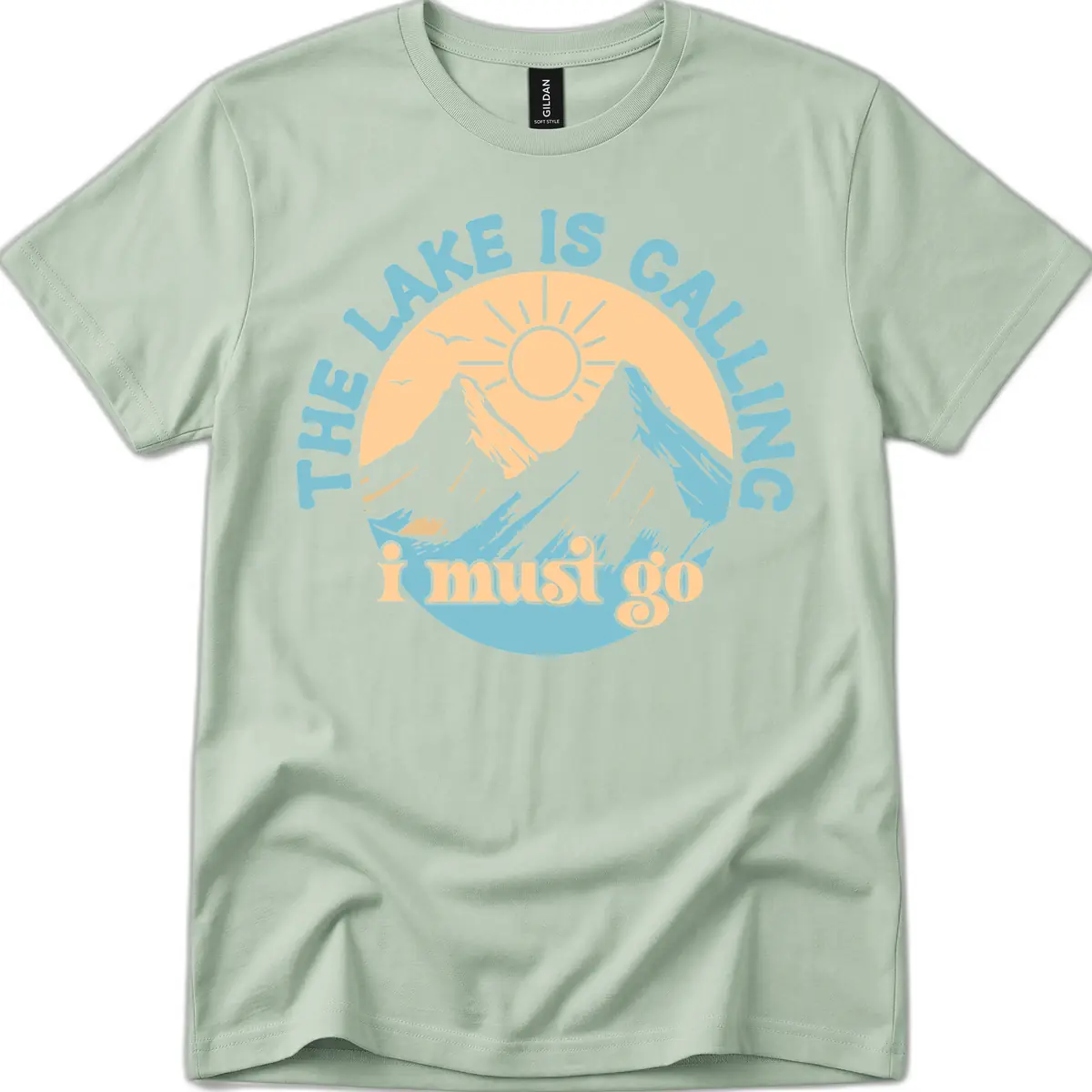 The Lake Is Calling I Must Go T-Shirt in Sage