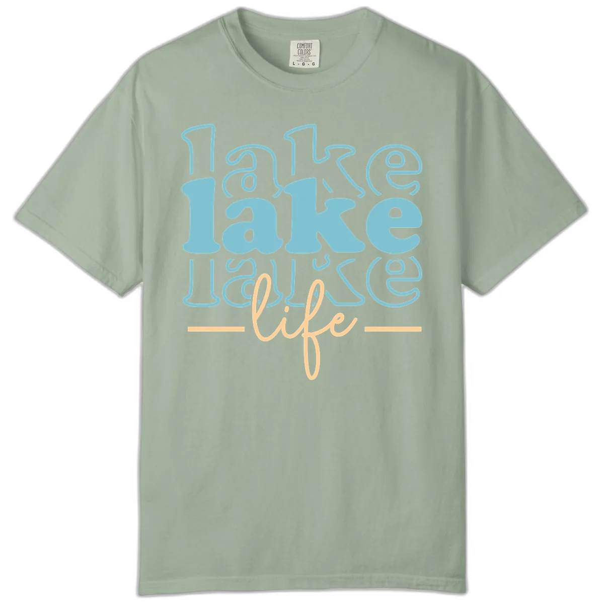 Lake Life Retro Typography Design Comfort Color in Bay