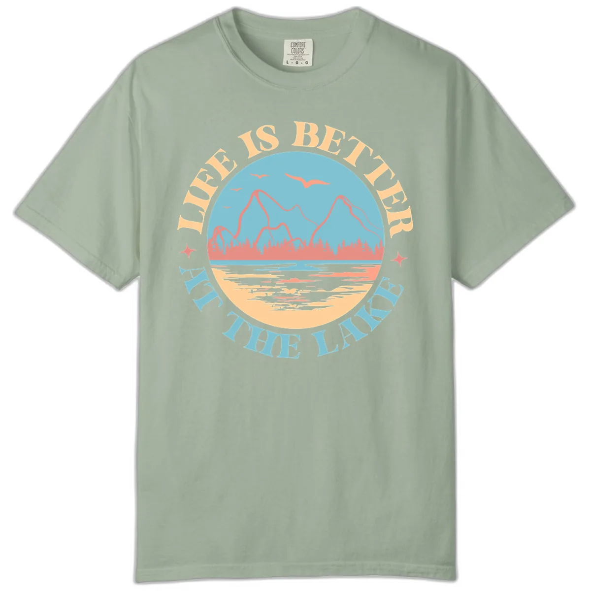 Life Is Better At The Lake Design Comfort Color in Bay
