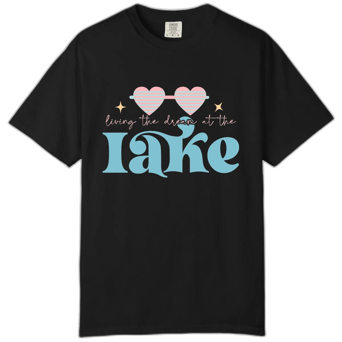 Living The Dream At The Lake Comfort Color in Black