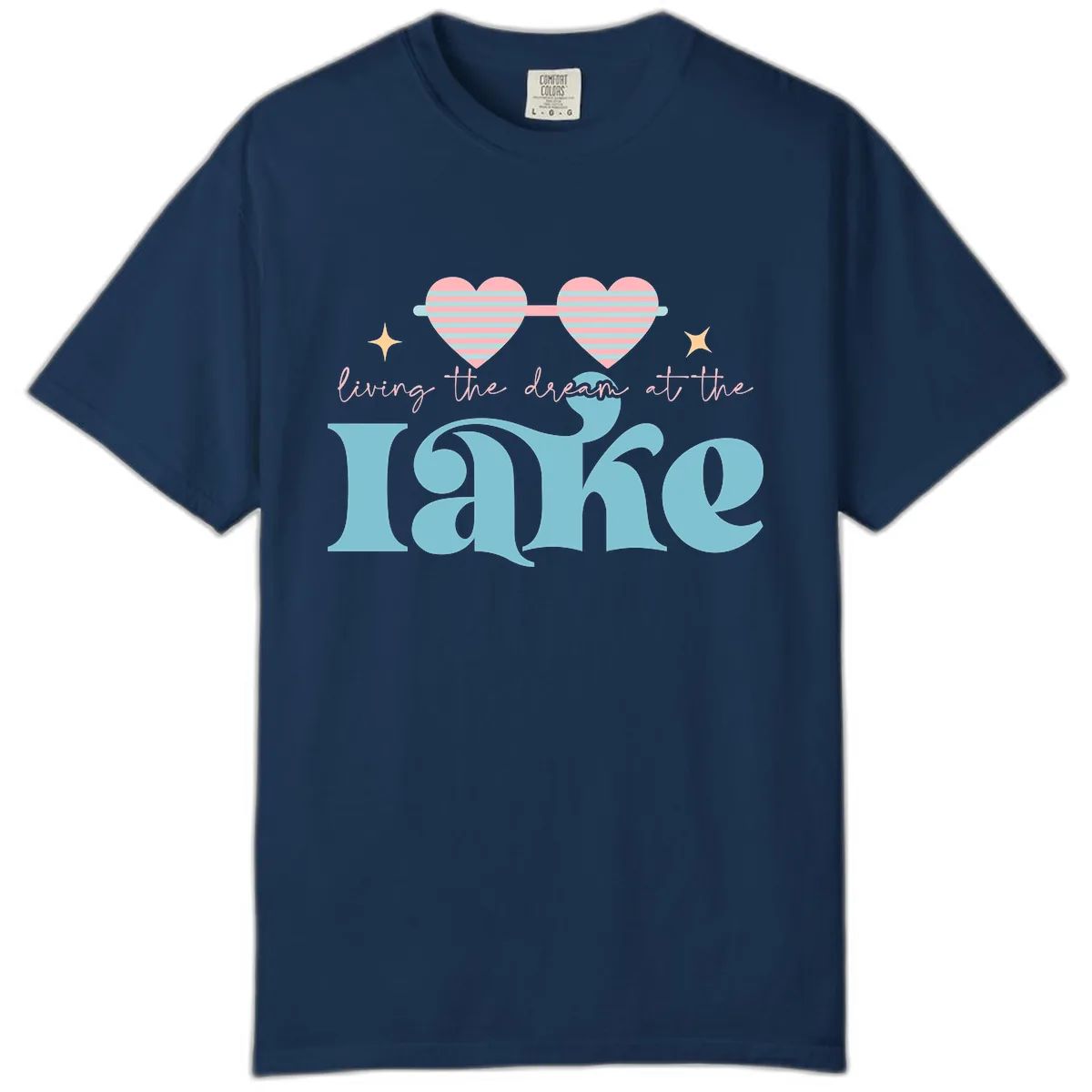 Living The Dream At The Lake Comfort Color in Navy