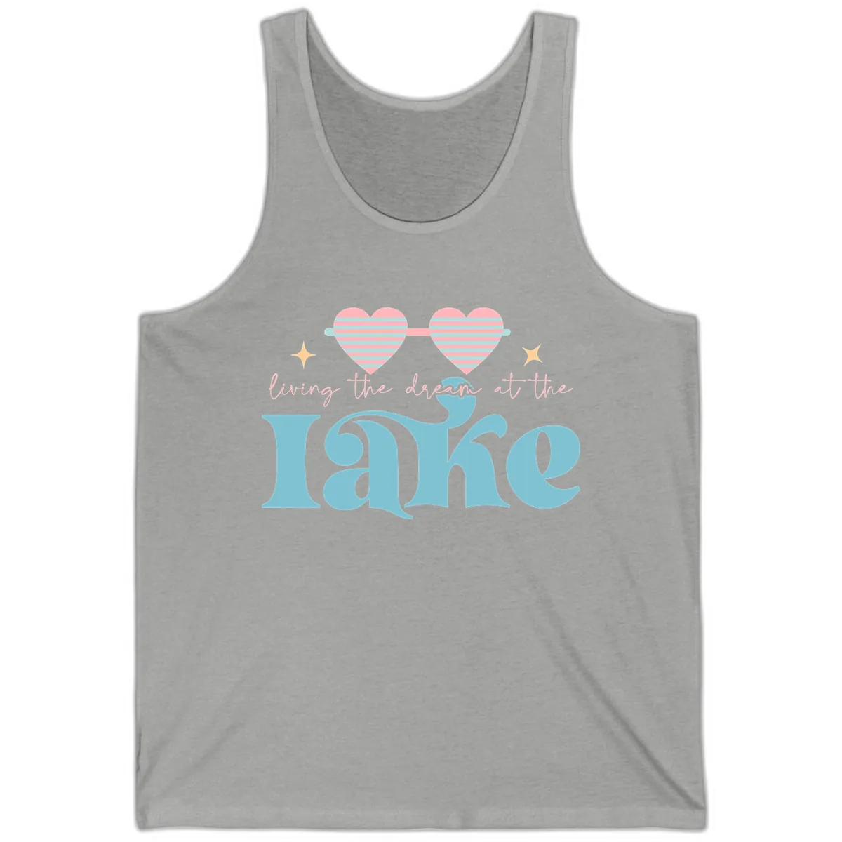 Living The Dream At The Lake Tank in Athletic Heather