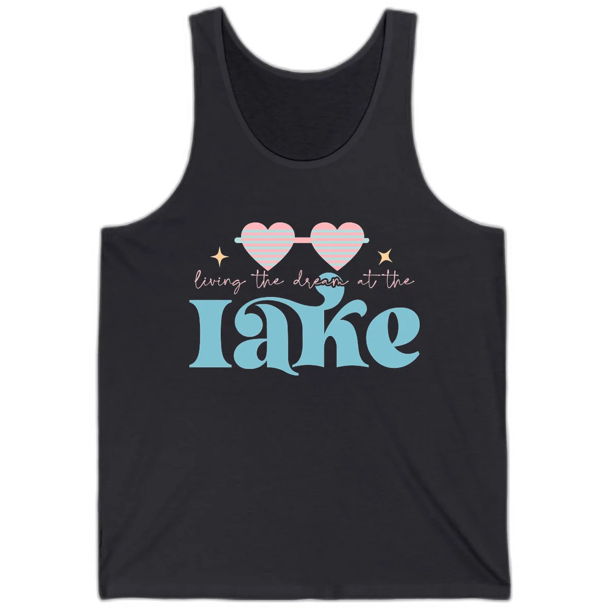 Living The Dream At The Lake Tank in Dark Grey