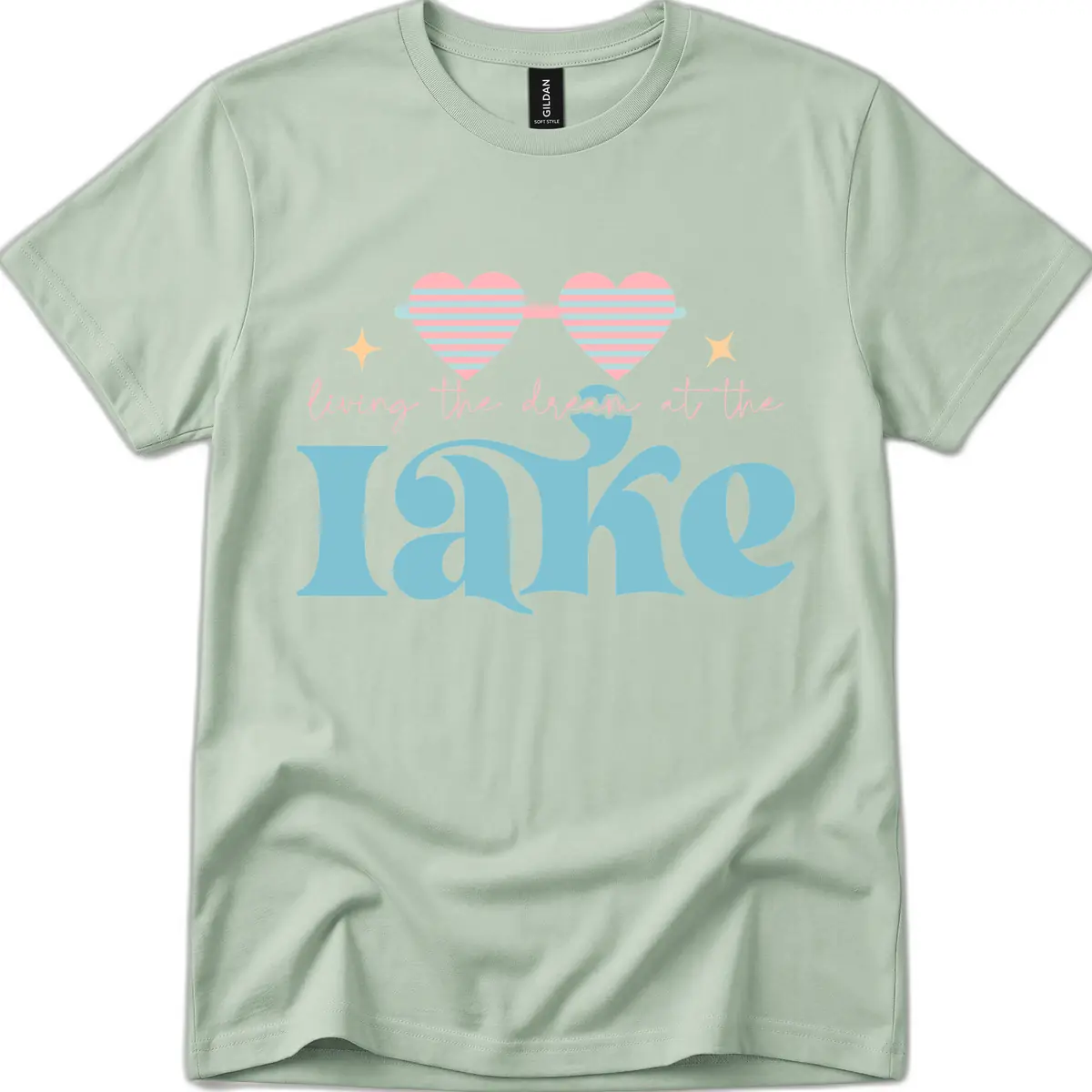 Living The Dream At The Lake T-Shirt in Sage