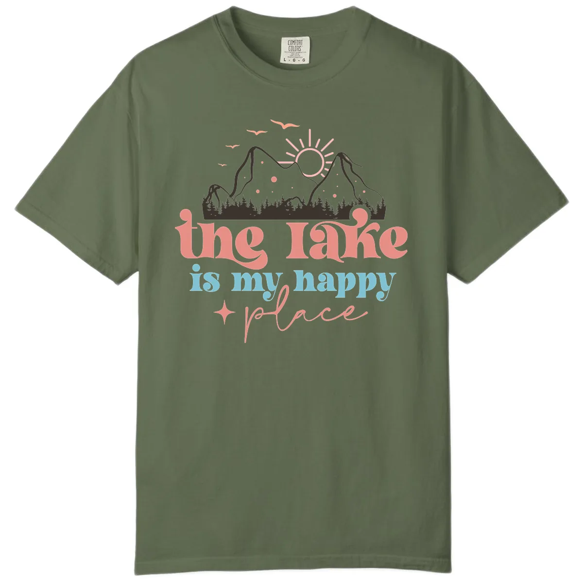 The Lake Is My Happy Place Comfort Color in Sage