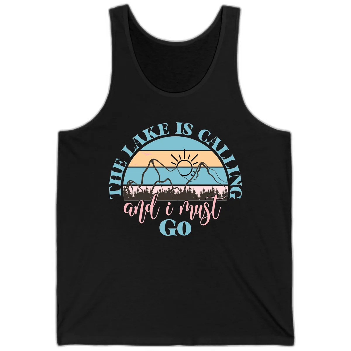 The Lake Is Calling And I Must Go Tank in Black